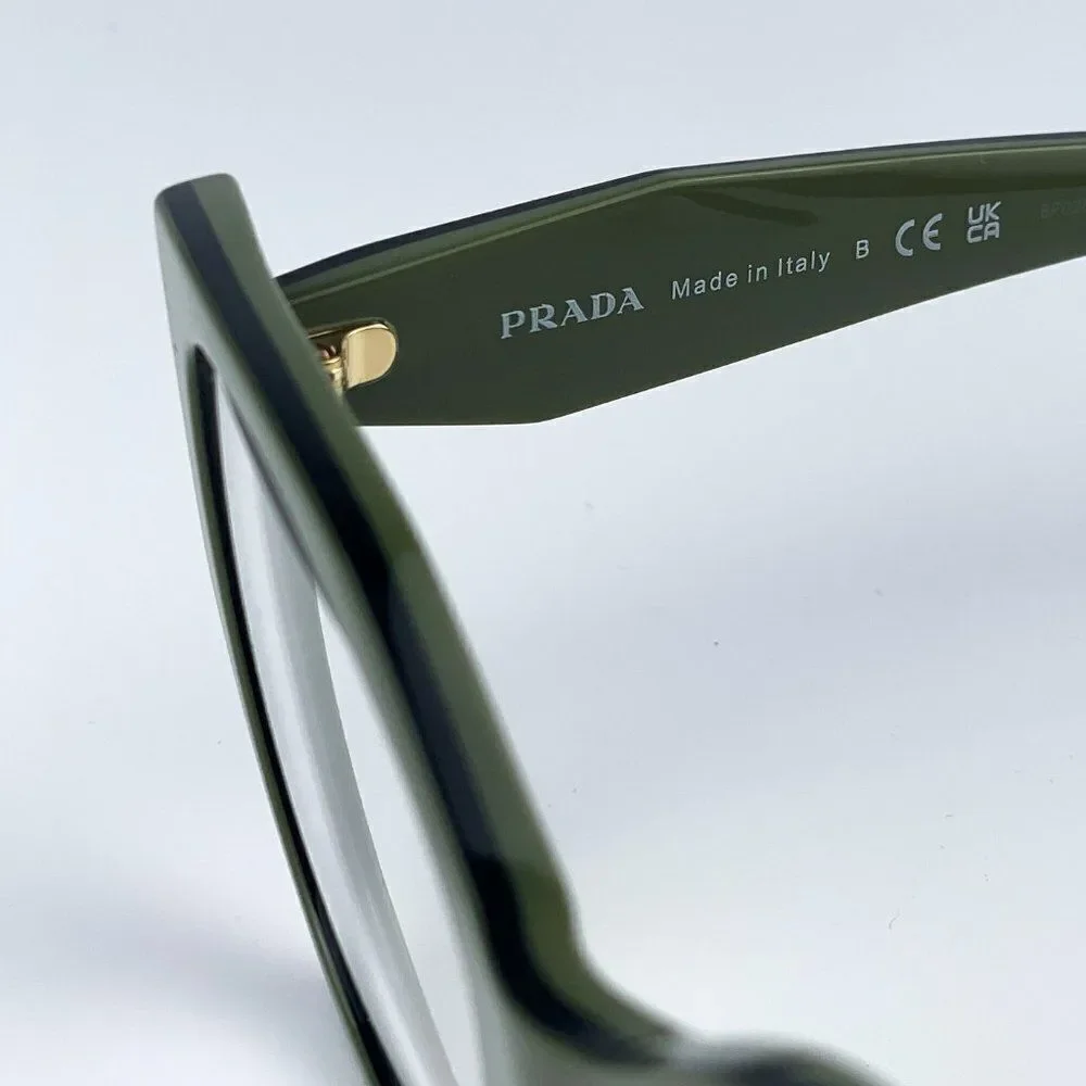 NEW Prada PR18WV 13J1O1 Sage Green Black Cat Eye Women Eyeglasses